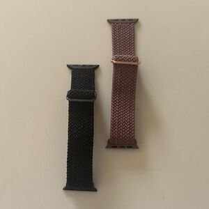 Apple Watch Braided Black and Brown Watch Bands